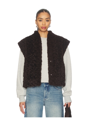 LAMARQUE Dua Vest in Brown. Size S. Also in XS.