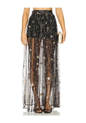 Mariandree Gaitan Emily Maxi Skirt in Black. Size M. Also in S, XL.