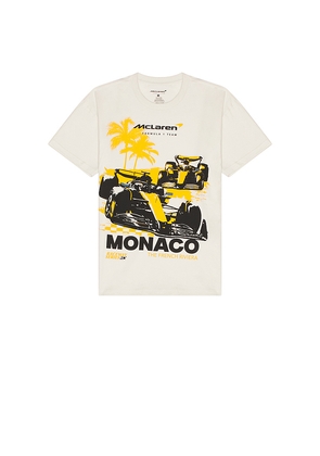 McLaren Formula 1 Raceway Series Monaco Oversized Tee in Cream. Size L. Also in XL/1X.