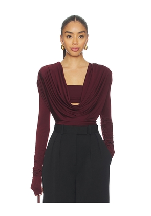 Lapointe Cowl Neck Bandeau Top in Red. Size M. Also in XS.