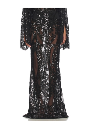 Norma Kamali Obie Long Skirt in Black. Size M. Also in S, XS.