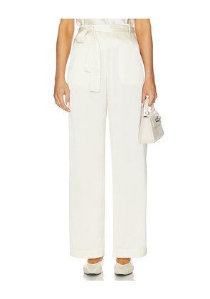 LESET Barb Tailored Pant in Cream. Size M. Also in S.