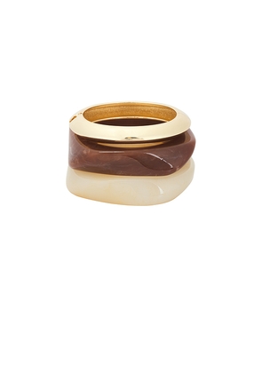 Lovers and Friends Brennan Bracelet Set in Brown.