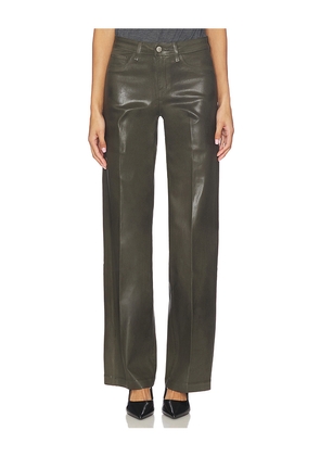 L'AGENCE Scottie High Rise Wide Leg in Green. Size 24. Also in 25, 26, 27, 28.