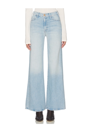 MOTHER The Hustler Roller Sneak Jeans in Baby Blue. Size 25. Also in 26, 27, 28, 29, 30, 31, 32, 33, 34.