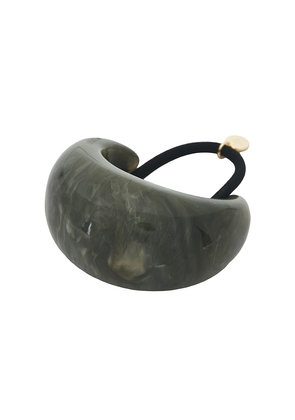 LELET NY Marble Dome Pony Cuff in Olive.