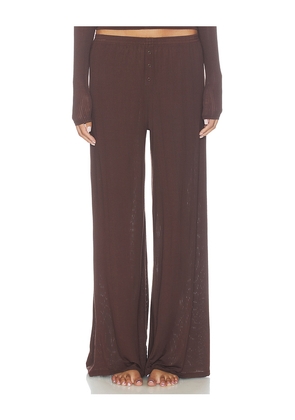 Negative Underwear Whipped Track Pant in Brown. Size S. Also in XL/1X.