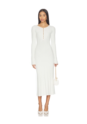 L'Academie by Marianna Wanda Knit Long Sleeve Dress in Ivory. Size L. Also in M, S, XL, XS, XXS.