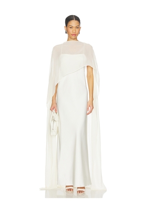 L'Academie by Marianna Evolet Gown in Ivory. Size L. Also in M, S, XL, XS, XXS.