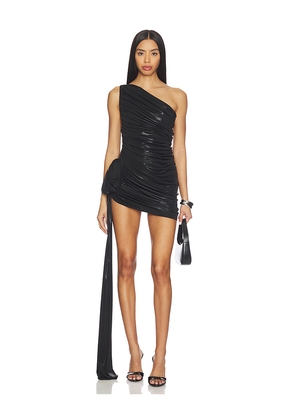 Norma Kamali Pickleball Diana Dress With Bow in Black. Size L. Also in M, S, XS.