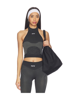 OFF-WHITE Racing Seamless Top in Charcoal. Size M/L. Also in XS/S.