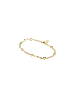 MIRANDA FRYE Cora Bracelet in Metallic Gold. Size L. Also in M, S, XS.