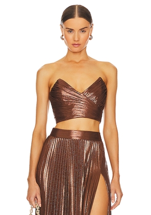 retrofete Sophia Top in Chocolate. Size XS. Also in XXS.