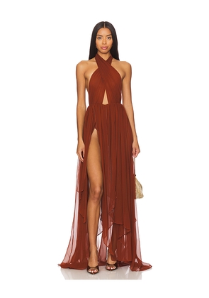 retrofete Ina Dress in Brown. Size S. Also in XL.