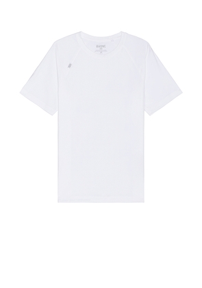 Rhone Reign Short Sleeve Tee in White. Size L. Also in M, S, XL/1X, XXL/2X.