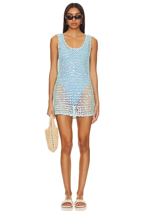 Show Me Your Mumu Cass Coverup in Baby Blue. Size L. Also in M, S, XL, XS.