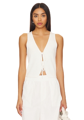 Show Me Your Mumu Time Out Tie Top in White. Size XL. Also in M, XXL.