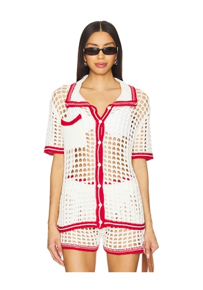 superdown Bronwin Top in White. Size L. Also in M, S, XS.