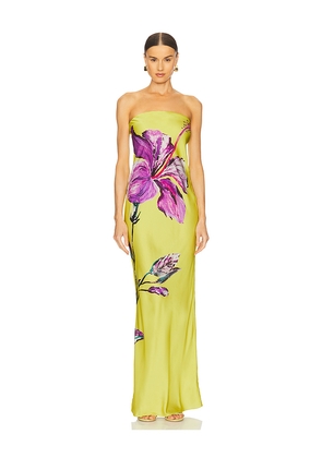 ROCOCO SAND Maxi Dress in Yellow. Size M. Also in S, XS, XXS.