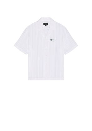 REPRESENT Embroidered Bowling Shirt in White. Size M. Also in L.
