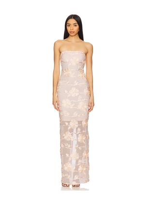 ROTATE Flower Mesh Tube Dress in Blush. Size 32. Also in 38, 42.