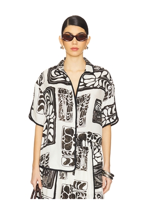 Sancia The Salina Shirt in Black,White. Size L. Also in XS.