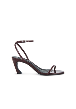 Schutz Siena Curve Mid Sandal in Burgundy. Size 6. Also in 6.5.