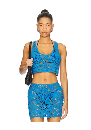 SNDYS Tala Top in Blue. Size M. Also in L, S, XL, XS.