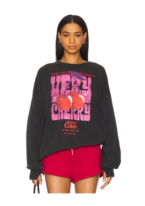 The Laundry Room Very Cherry Coke Jumper Sweatshirt in Charcoal. Size XS. Also in S.
