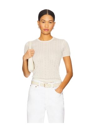 SABLYN Isolde Tee in Ivory. Size L. Also in S.