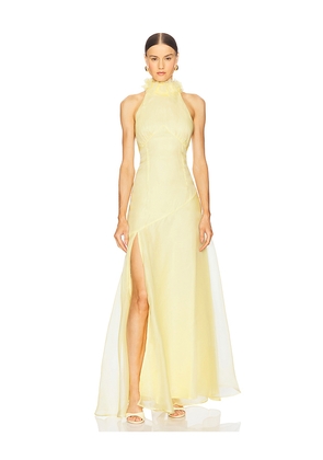 Sonya Moda Noelle Gown in Lemon. Size M. Also in XS.