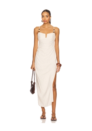 SEVEN WONDERS Marianna Midi Dress in Cream. Size S. Also in XS.