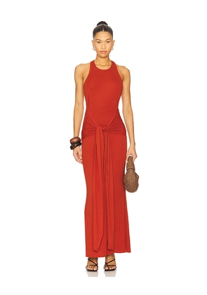 SEVEN WONDERS Judah Maxi Dress in Brick. Size M. Also in S, XS.