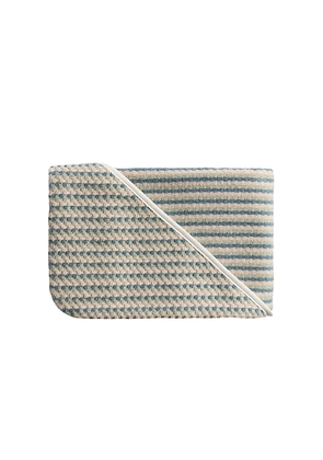 Parachute Organic Mini Mosaic Hooded Toddler Towel in Green.