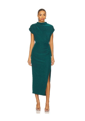 SAYLOR Delmara Dress in Dark Green. Size L. Also in M, S, XS.