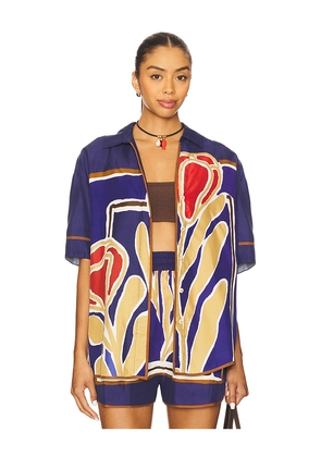 Sancia Khoen Shirt in Blue. Size M. Also in S, XL, XS.