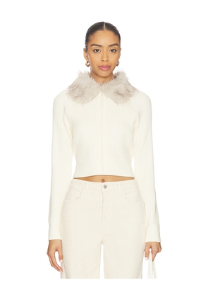 Steve Madden Lysia Sweater Jacket in Cream. Size M. Also in S.