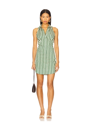 SIMONMILLER Loch Sleeveless Mini Dress in Green. Size L. Also in M, S, XS.