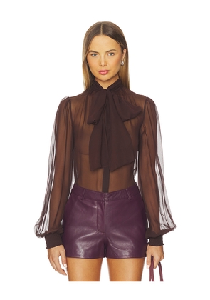 retrofete Halsi Top in Brown. Size L. Also in S, XS.