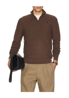 Polo Ralph Lauren 1/2 Zip Sweater Pullover in Brown. Size XS. Also in XXL/2X.
