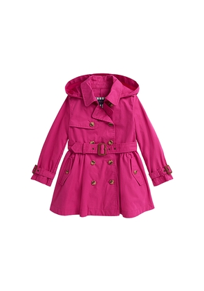 Polo Ralph Lauren Kids Long Sleeve Cotton Trench Coat in Pink. Size 3. Also in 4.