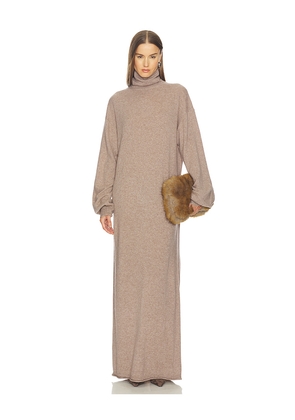 SRG Sascha Knit Turtleneck Dress in Taupe. Size M. Also in L, S, XL, XS, XXS.