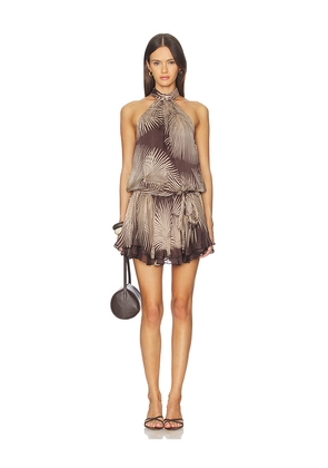 ROCOCO SAND Mini Dress in Brown. Size L. Also in S, XL.