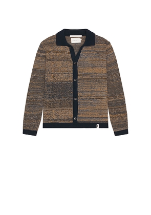 PEREGRINE Surplus Knitted Shirt in Blue. Size M. Also in S, XL/1X.