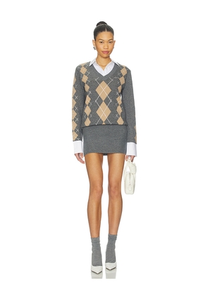 retrofete Ornella Embellished Dress in Grey. Size M. Also in S, XS.