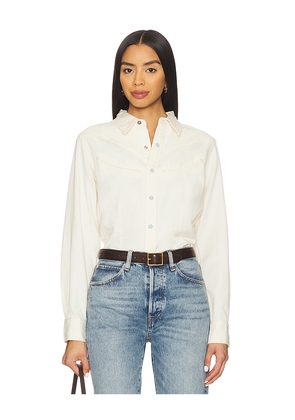 Sendero Provisions Co. The Yoakam Button Up Shirt in Ivory. Size S. Also in XS.