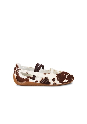 Puma Select Speedcat Cow Ballet Flat in Brown. Size 7. Also in 9.5.