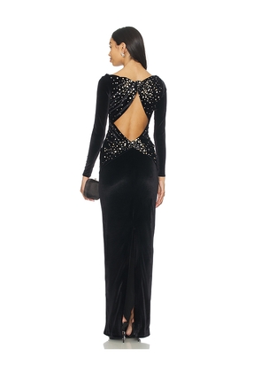 retrofete Taegan Velvet Dress in Black. Size M. Also in S, XL, XS.