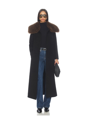 Susanna Chow x REVOLVE Sloane Cashmere Shearling Coat in Black. Size M. Also in S.