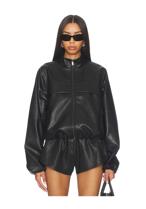 superdown Kaelynn Faux Leather Jacket in Black. Size L. Also in M, S, XL, XS, XXS.